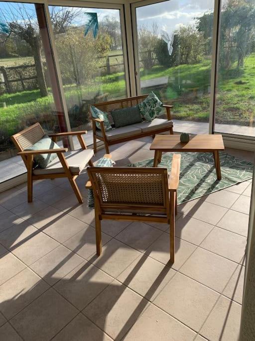 Ferienhaus 3 Etoiles Les Gourlines Avec Balneo, Veranda, Piscine Et Garage *